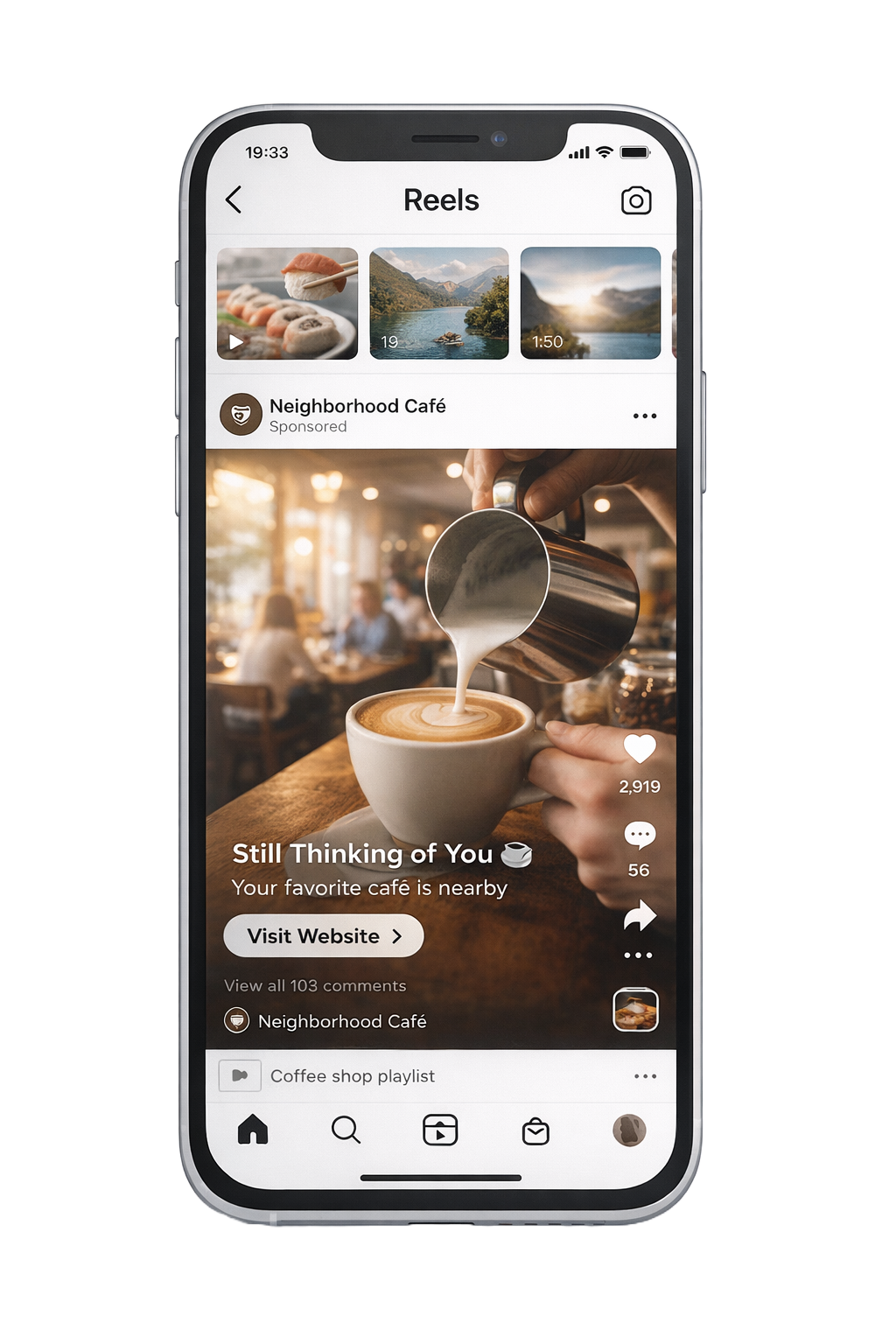 Instagram ad example